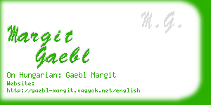 margit gaebl business card